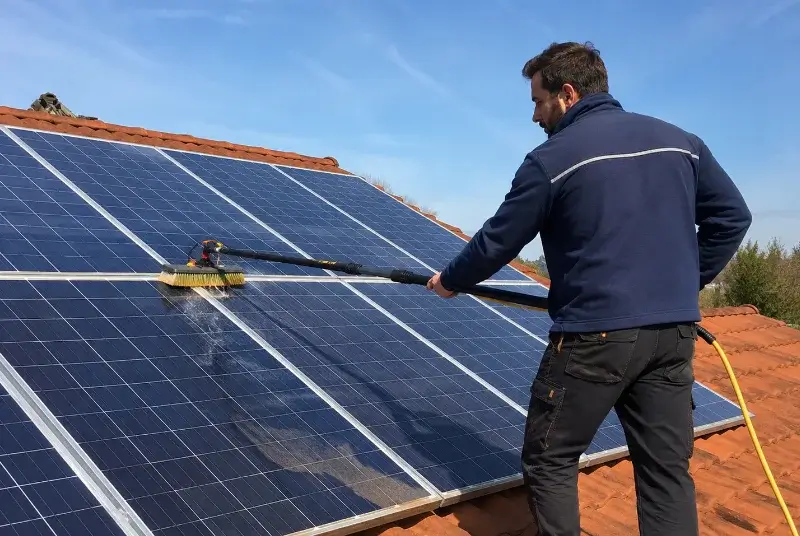 Nettoyage et entretien de panneaux solaires à Mondragon